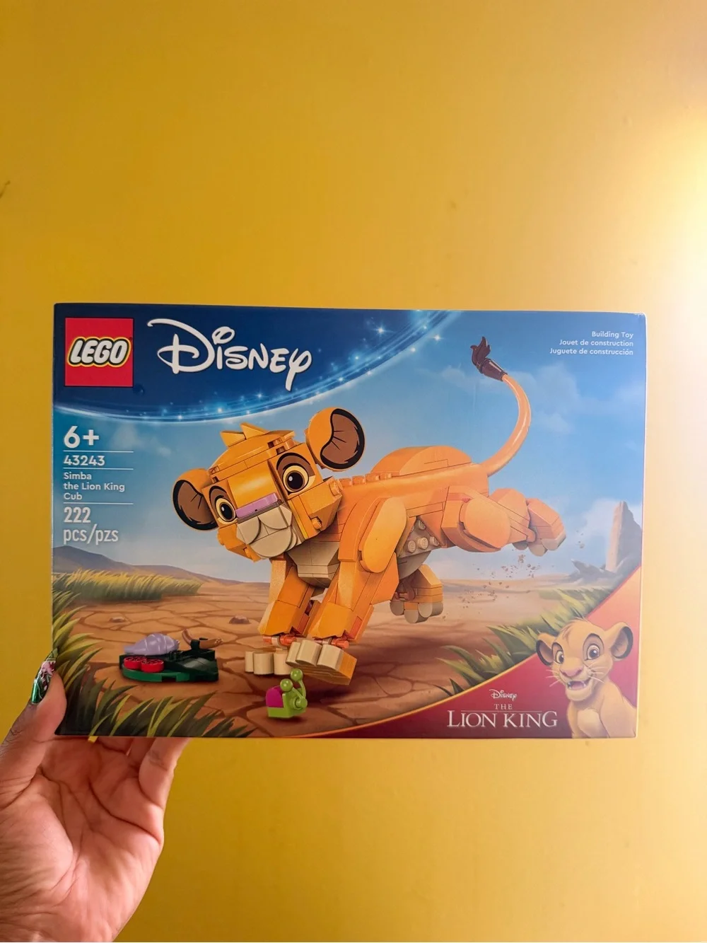 LEGO Disney Simba Cub Building Set - Orange, Blue, Green